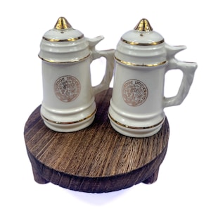 Vintage & Rare Purdue University Off White Gold 4.25 Inch Ceramic Salt Pepper Shakers Science | technology | agriculture