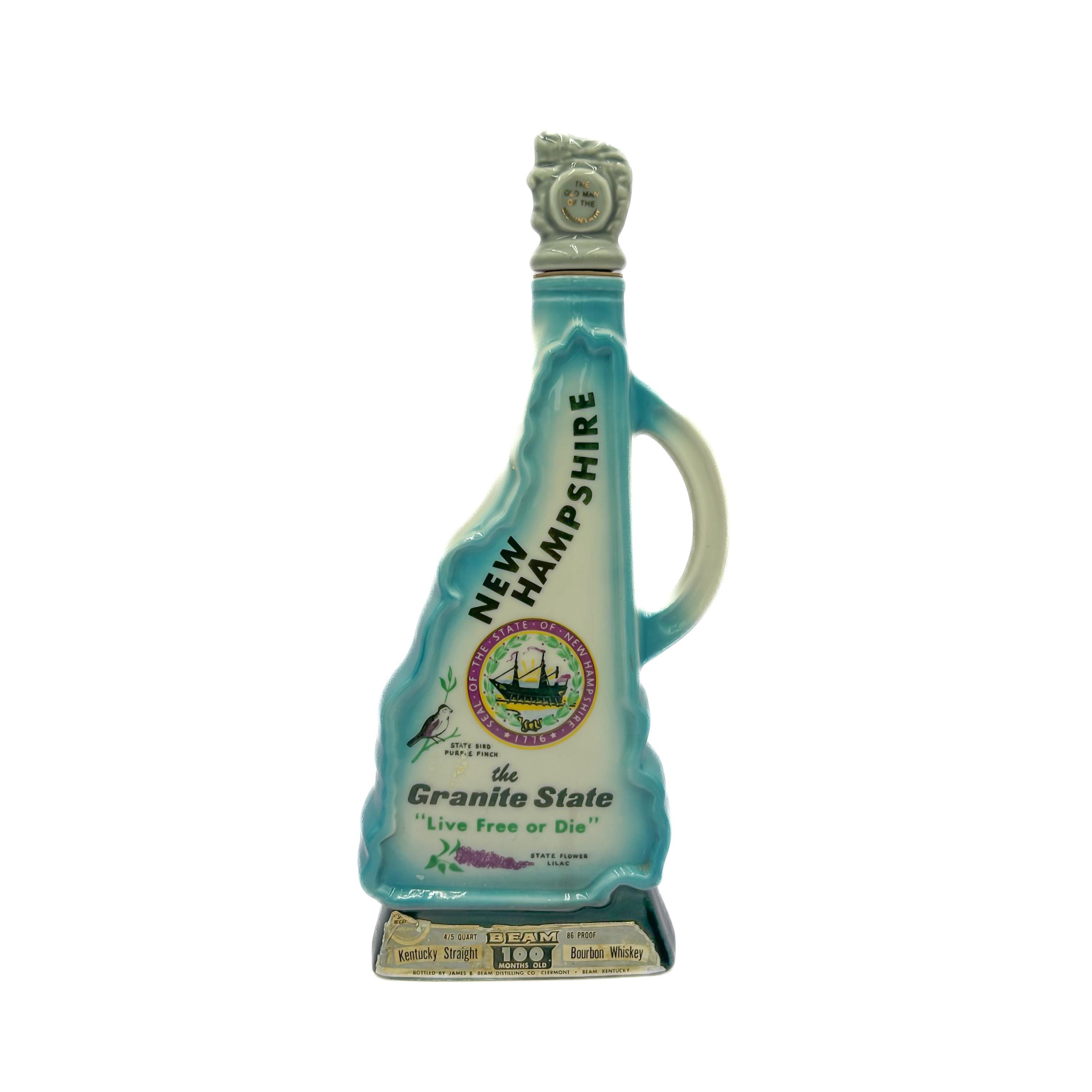 Vintage 1967 Jim Beam New Hampshire Decanter - 