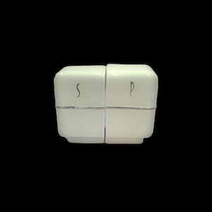 Vintage 1950&#39;s Range Top Salt and Pepper Shakers, Retro Kitchen Decor, Mid-Century Modern 3.75” AS IS