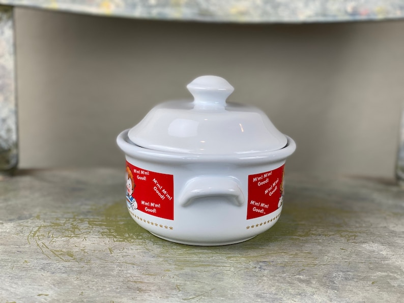 Vintage Campbell Soup Bowl With Lid Campbells Kitchen 1998 Etsy
