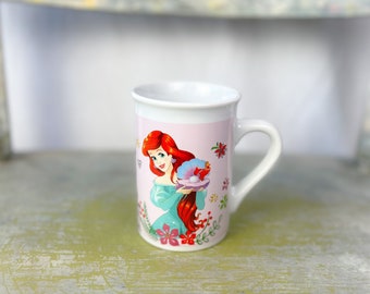 Disney The Little Mermaid and beauty and the beast Ariel and princess belle, rose Mug Coffee Cup Mug