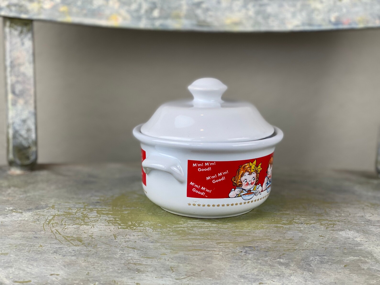 Vintage Campbell Soup Bowl With Lid Campbells Kitchen 1998 Etsy