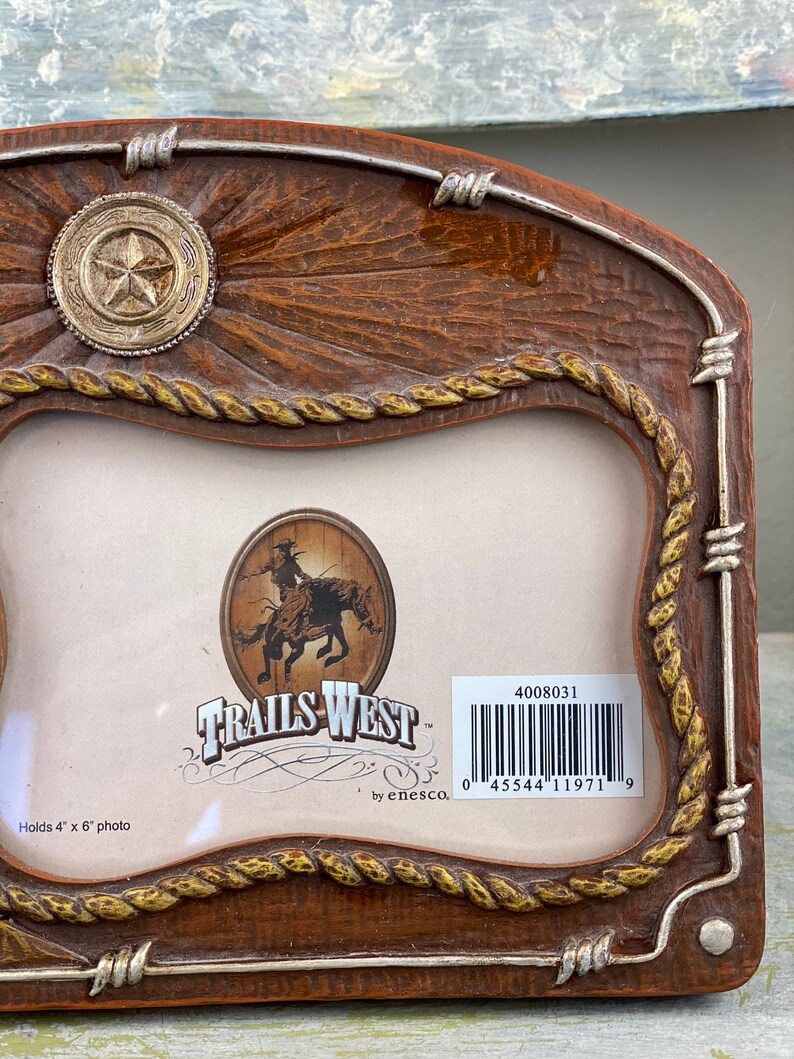 Boy Man Horseback Riding Picture Frame 4"x6" H Horse Cowboy Boy Man Horseback Riding Picture Frame 4"x6" H Horse Cowboy