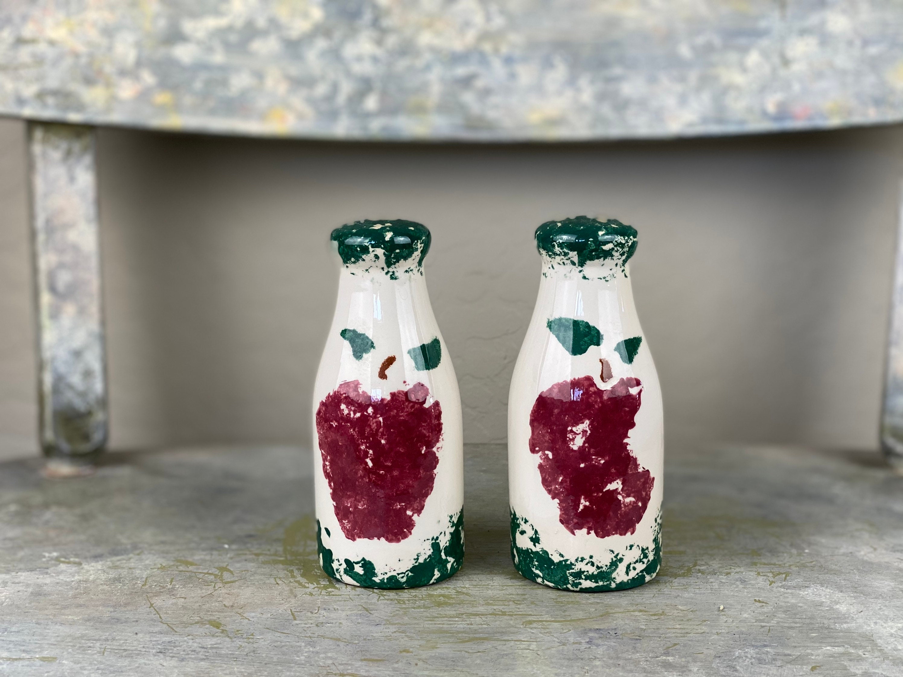 milk bottle salt and pepper shakers