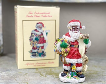 USA United States | Rare 1997 African American Santa- the international Santa Claus collection