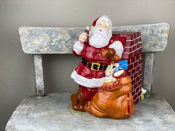 Coca Cola, Santa Takes a Break, Cookie Jar by Gibson, Coke