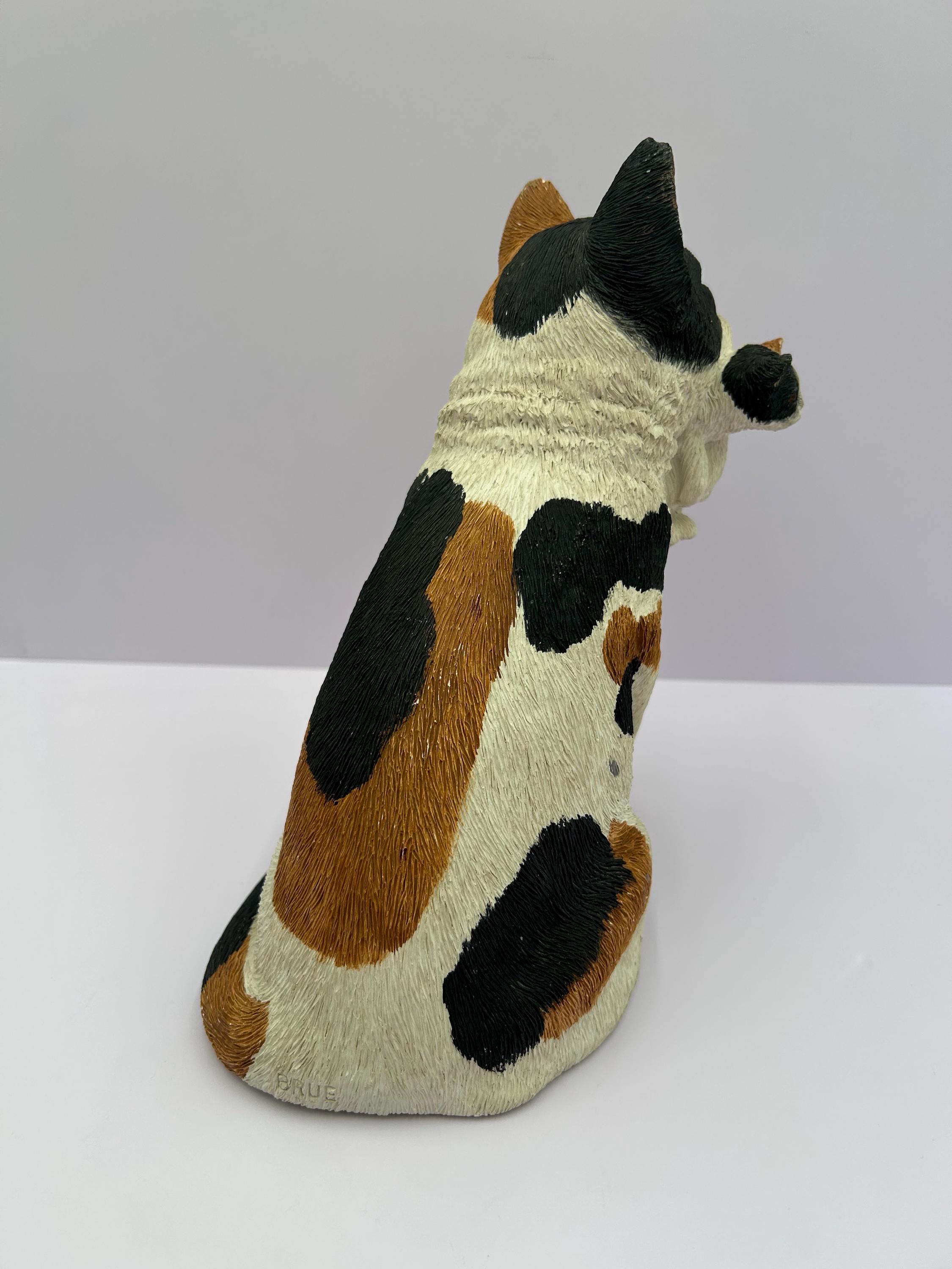 Vintage Sandicast Calico Cat & Kitten Sculpture – Susan Brue