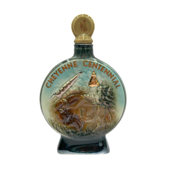 Vintage 1967 Jim Beam Cheyenne Wyoming Centennial Decanter