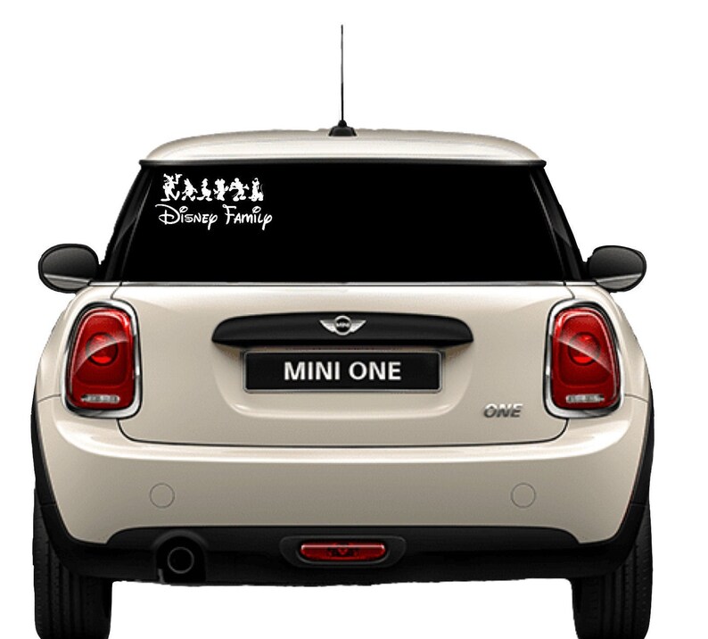 Disney Family Decal Disney Bumper Sticker Family Car Decal Etsy