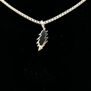 Sterling silver bolt pendant