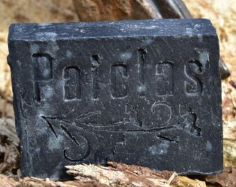 Activated Charcoal Clay Soap, Handmade Vegan Detox Bar