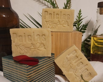 Handmade Green Clay Soap, Natural Essential Oils, Exfoliating Soap