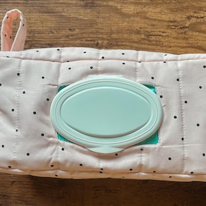 Diaper Wipe Pouch – Handmade Fabric Baby Wipe Case for Diaper Bag or Nursery