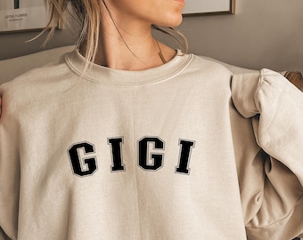 Gigi Sweatshirt: Oma Geschenk, Muttertag Rundhalsausschnitt