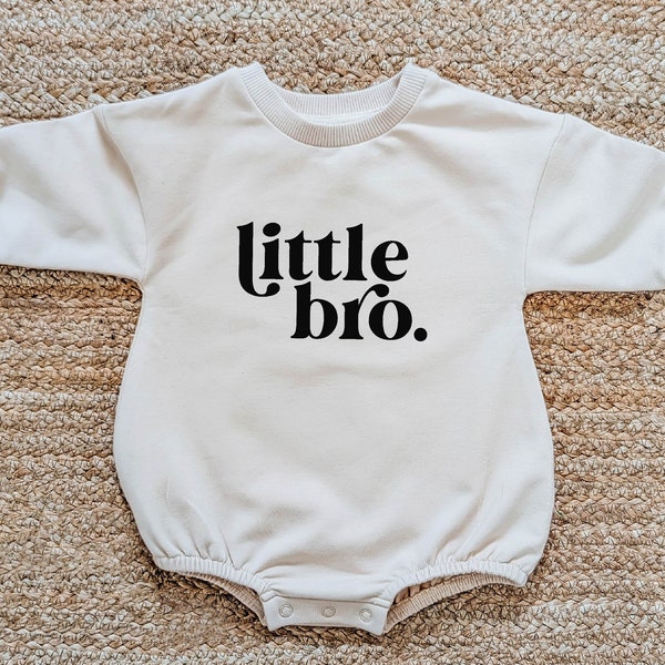 Little Brother Sweatshirt Bubble Romper