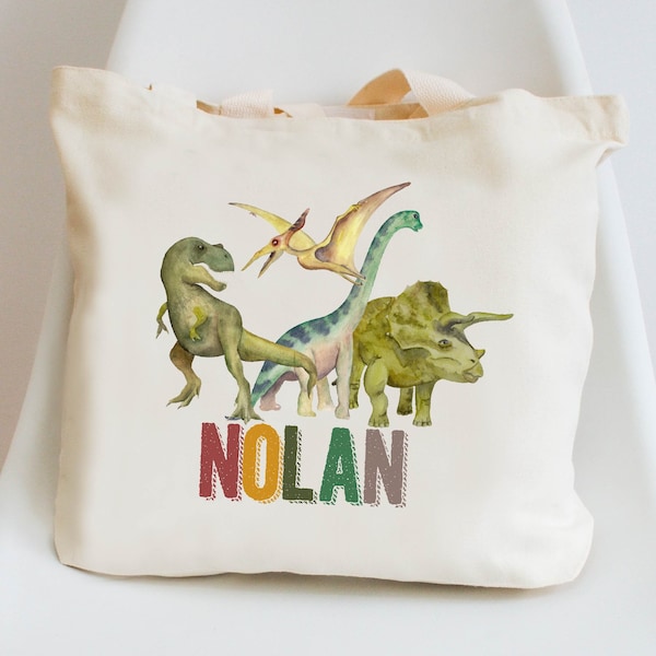 Tote Bag Personalized for Kids - Montessori Preschool Bag for Toddler