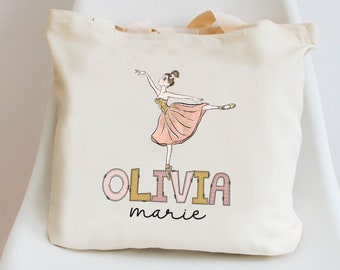 Personalisierte Tragetasche für Kinder - Kita, Ballett, Tanztasche für Ballerina