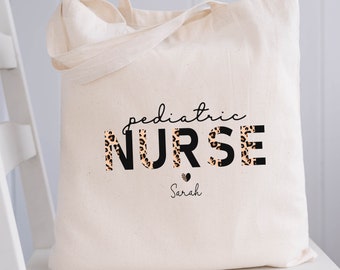 Cute Nurse Bag Pediatric Nurse Tote Bag Personalized Gift for Nurse