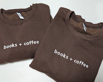 Embroidered Bookish Sweater Books Sweatshirt Book Lover Gift for Christmas