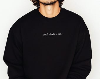 Geborduurd cool Dads Club-sweater, gepersonaliseerd cadeau nieuwe vader