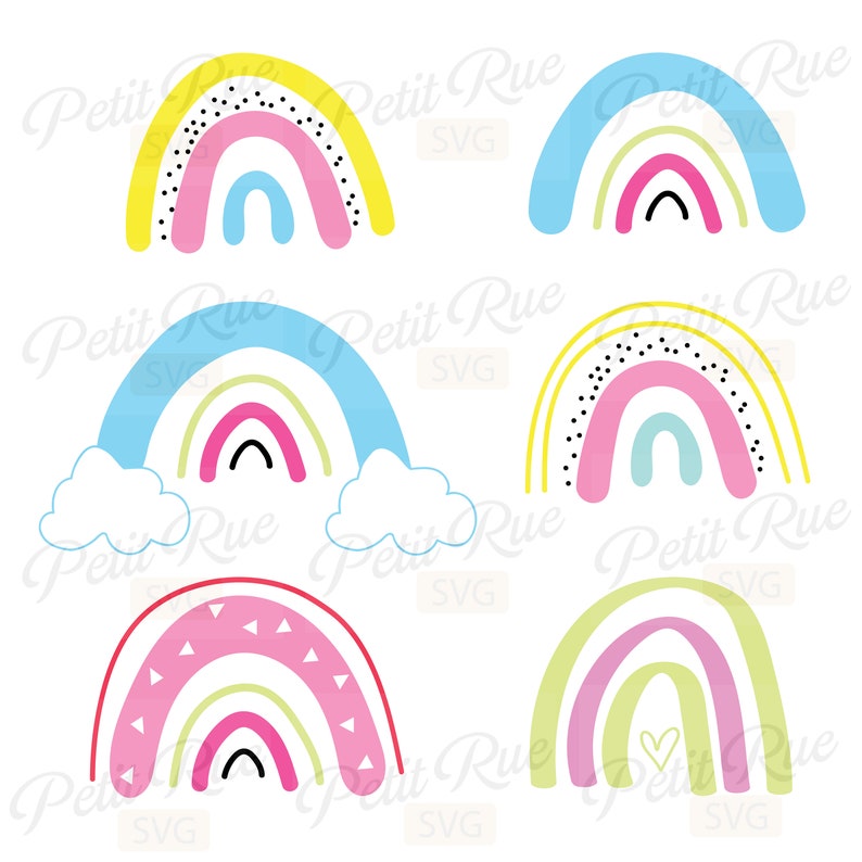 Download Silhouette Rainbow Svg Rainbow Svg Bundle Sticker Svg Glowforge Boho Modern Rainbow Png Svg Files For Cricut Rainbow Clipart Clip Art Art Collectibles