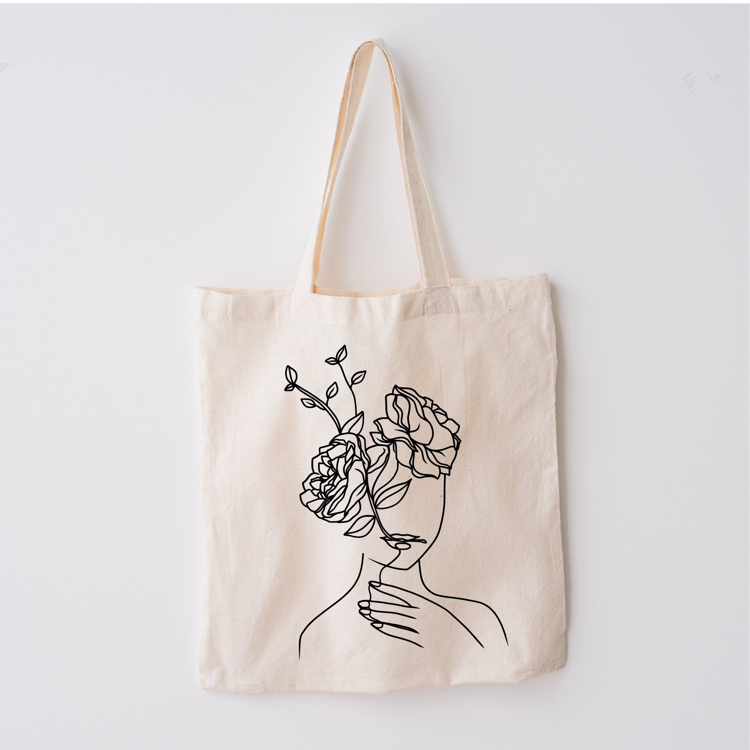 Pretty canvas tote bags discount
