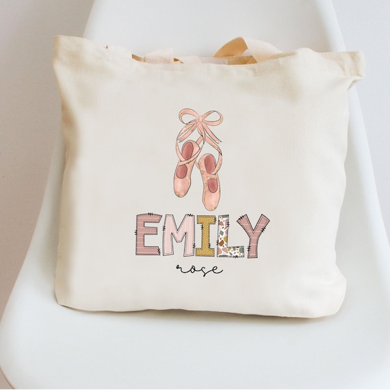 Sac De Ballet Personnalisé Pour Filles - Sac De Sport Avec Nom - Sac Gym Mignon Enfant Tout-Petit