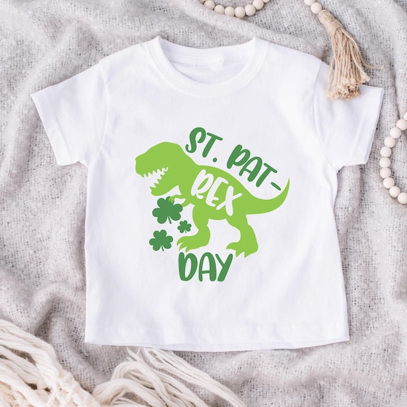 Happy St Pat-Rex Day Shirt For Boys Dinosaur St Patricks Day T-Shirt Happy St Pat-Rex Day Shirt For Boys Dinosaur St Patricks Day T-Shirt