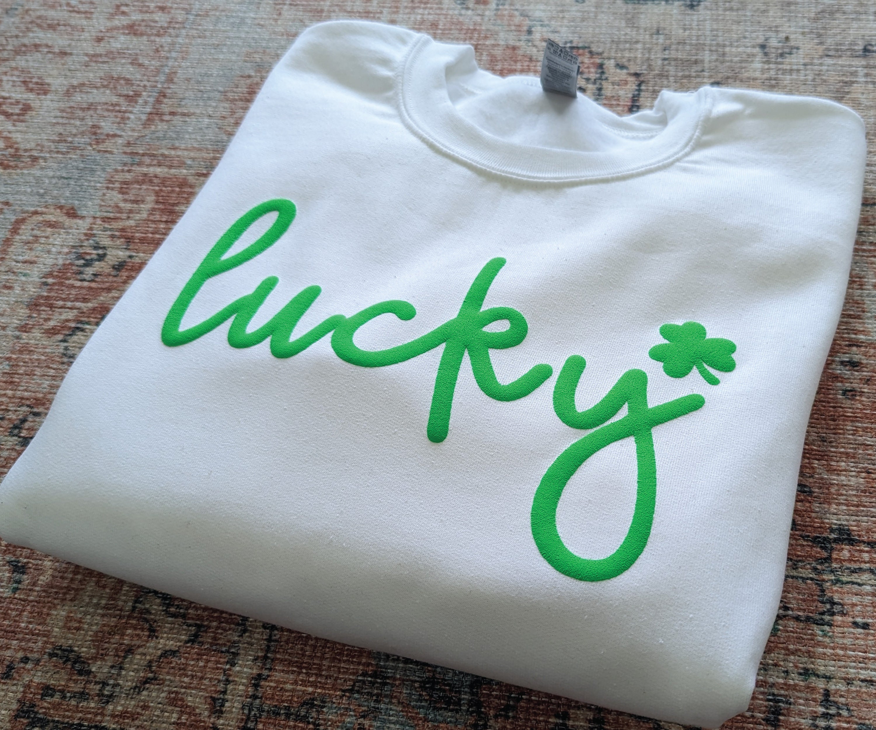 Lucky Puffy Clover Tee Lucky Puffy Clover Tee