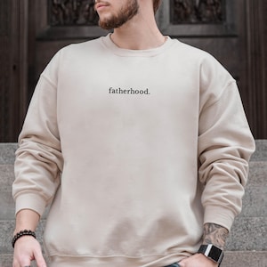 Embroidered Dad Sweatshirt, Personalized Gift for New Dad, Custom Hoodie, Father&#39;s Day Gift, Unique Dad Apparel, Gift for Him, Dad Hoodie