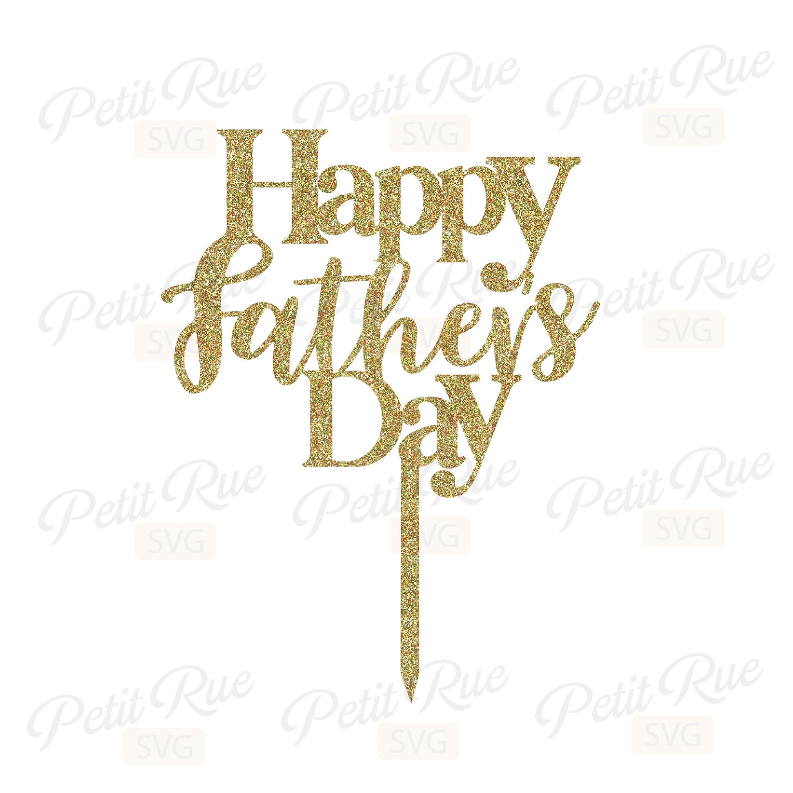 Happy Father's Day Cake Topper Svg Father's Day Cut | Etsy