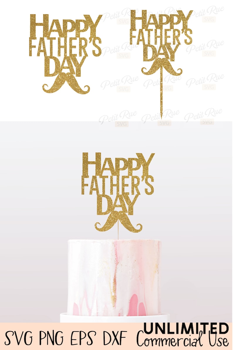 Download Happy Father's Day Cake Topper Svg Archivos de corte del ...