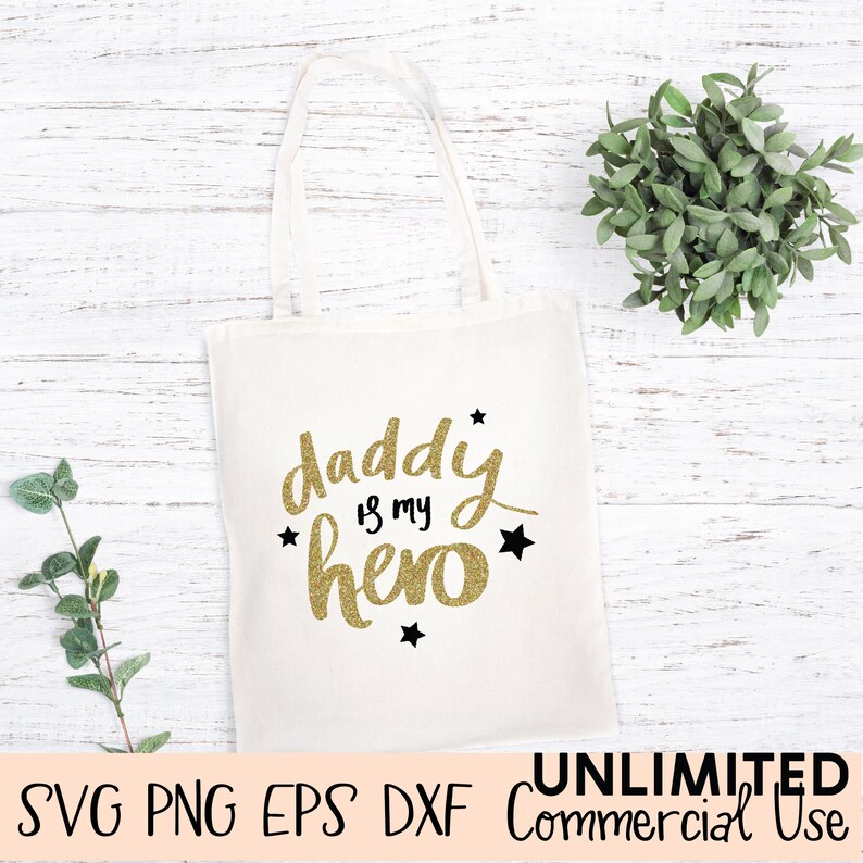 Download Daddy is my Hero Svg Father's Day SVG Cut files for | Etsy