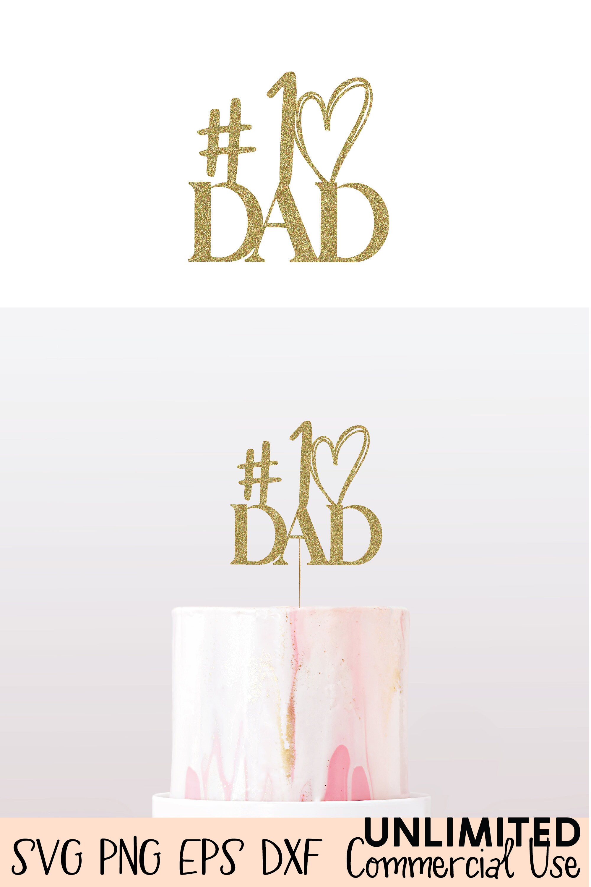Download Number 1 Dad Cake Topper Svg Number One Dad Cake Topper ...