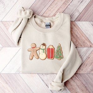 Christmas Sweatshirt for Women Christmas TShirts Gingerbread Man Family Shirt