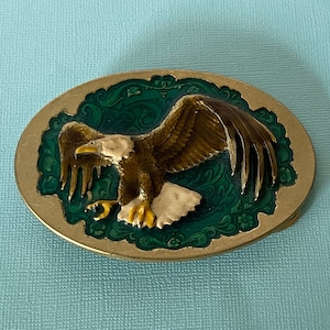 Vintage eagle belt buckle, numbered belt buckle, American eagle buckle, biker belt buckle, western belt buckle, rodeo belt buckle, eaegle