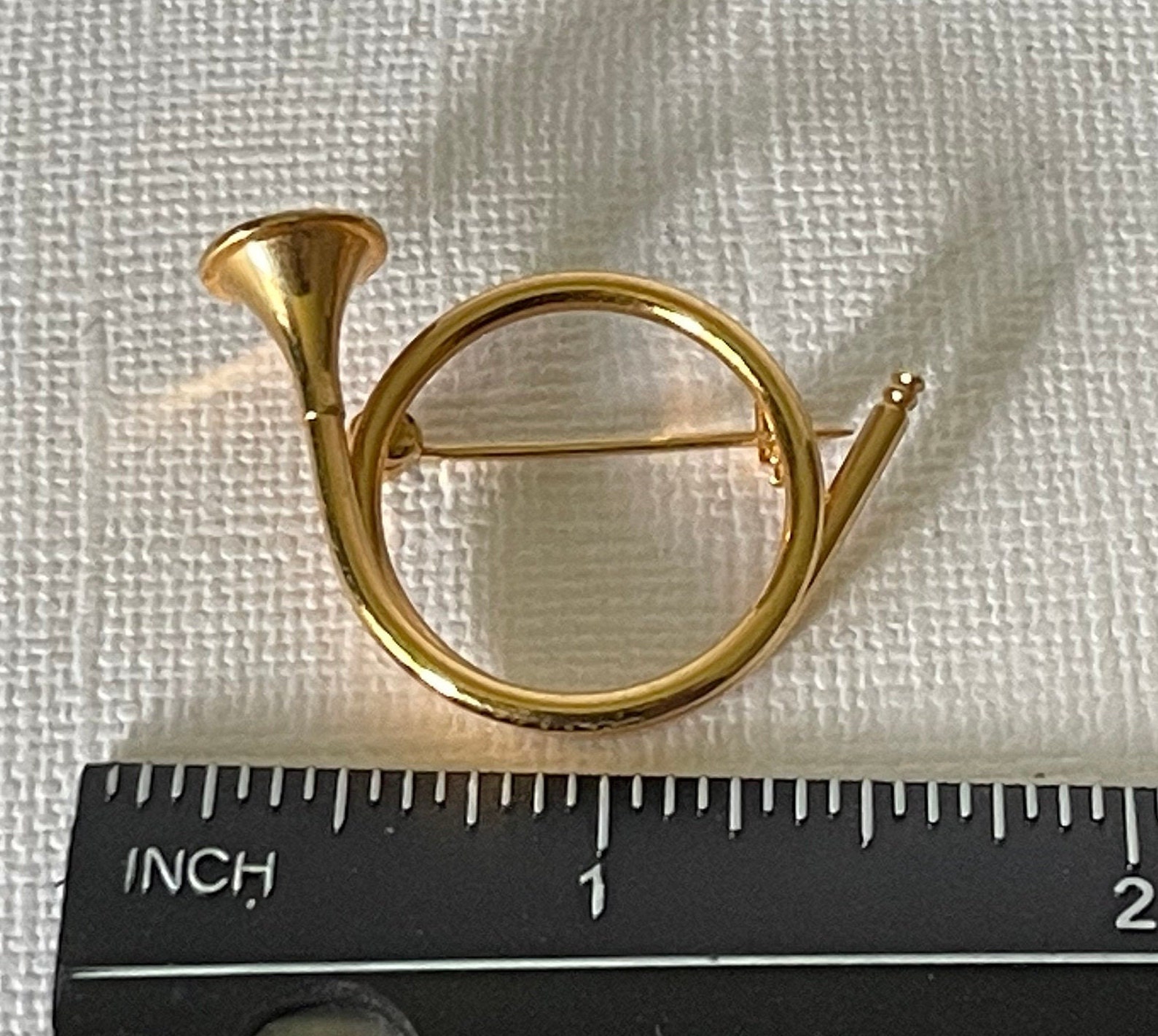 Vintage horn brooch french horn brooch valveless french Etsy