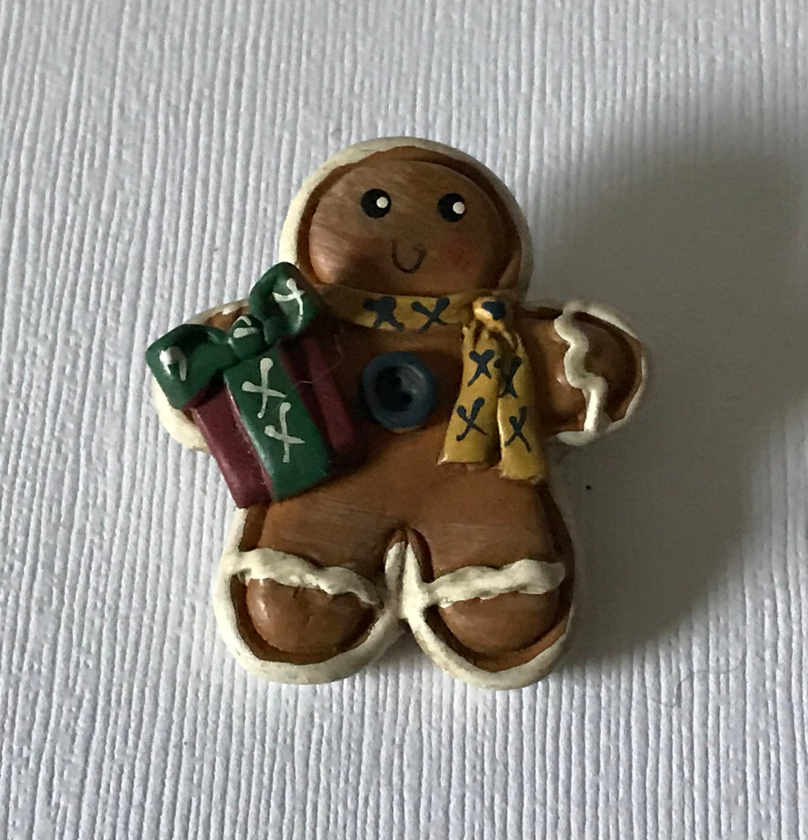 Vintage Gingerbread Man Brooch Gingerbread Brooch Ginger Etsy