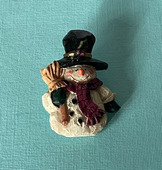Vintage snowman brooch, snowman jewelry, Frosty th