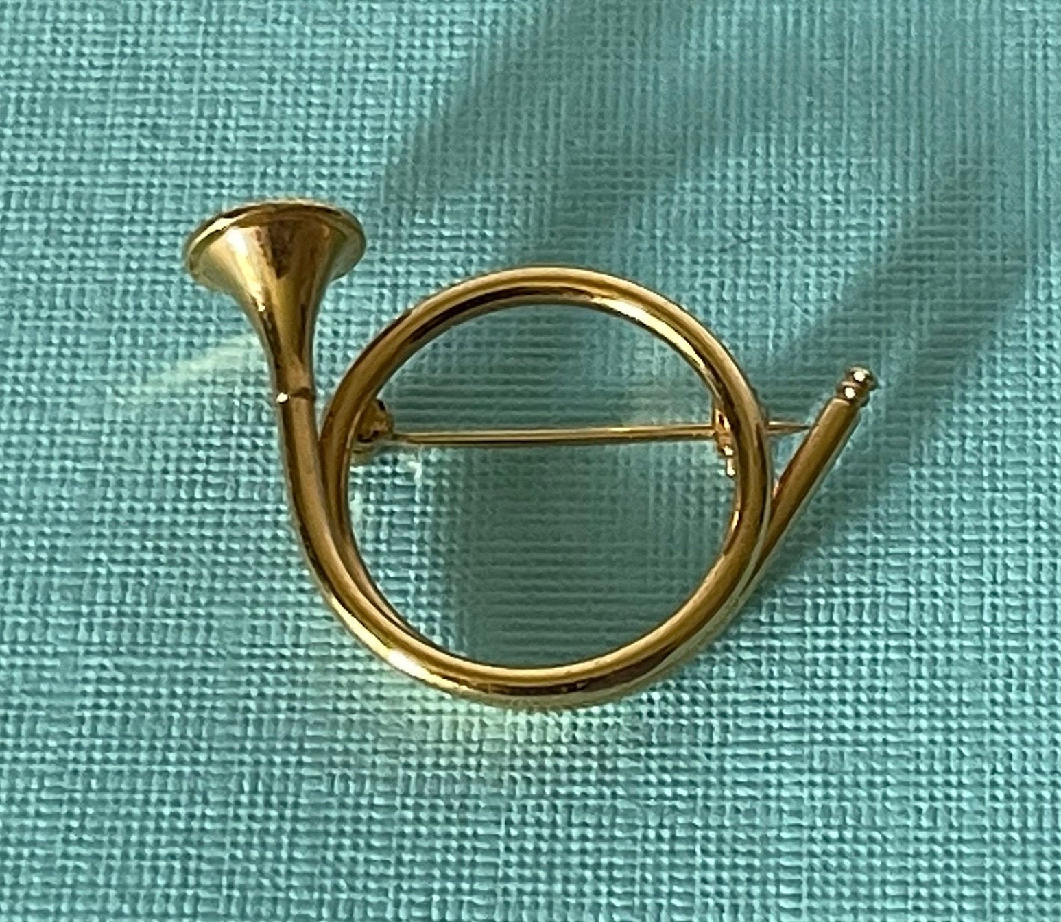 Vintage horn brooch french horn brooch valveless french Etsy