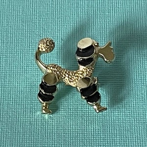 Vintage poodle brooch, poodle pin, dog jewelry, dog gifts, wild poodle party, poodle brooch, small dog brooch, poodle brooch, Robert Elden