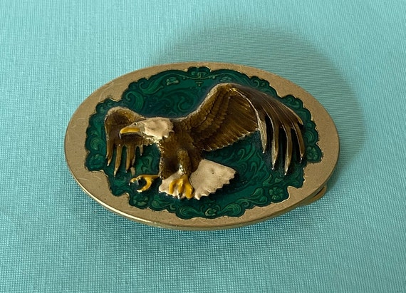 Vintage Eagle Belt Buckle Numbered Belt Buckle American Eagle