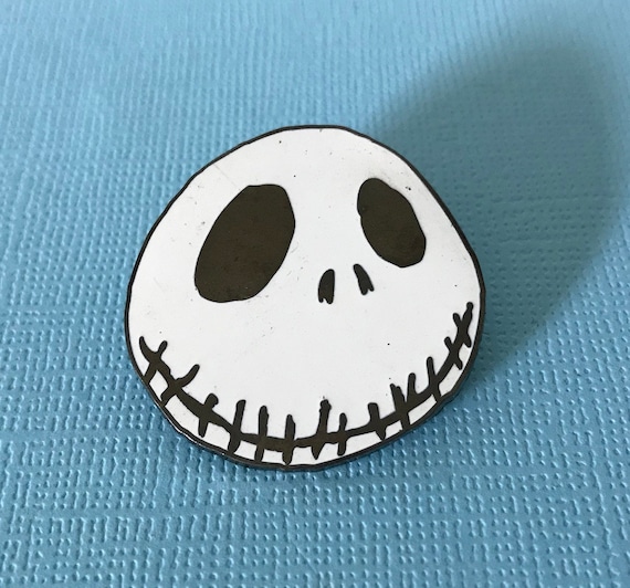 Jack skeleton brooch, signed Disney, skeleton pin… - image 1