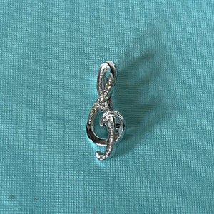 Vintage Violinschlüssel Brosche, silber Notenschlüssel Pin, Musik Brosche, Band Pin, Chor Brosche, Vintage Musik Pin, Violinschlüssel Vintage Brosche