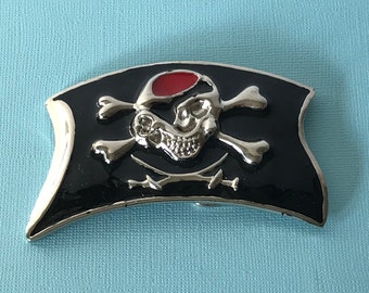Skull and crossbones belt buckle, pirate belt buckle, Halloween costume belt buckle, pirate buckle, skeleton belt buckle, skull belt buckle