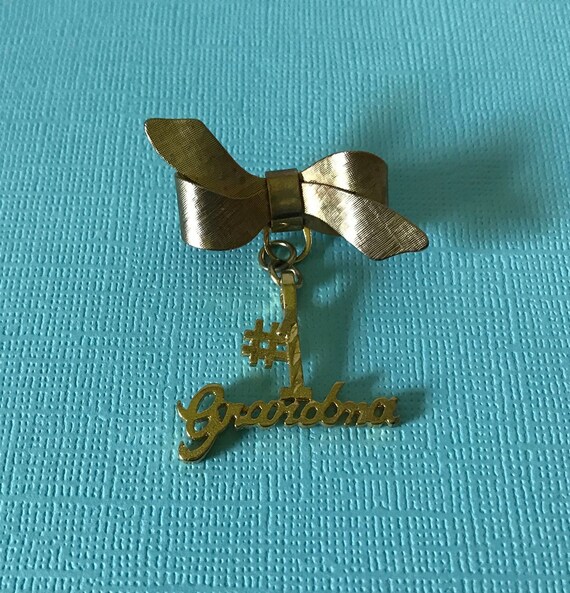 Vintage #1 grandma pin, grandma gifts, gifts for g