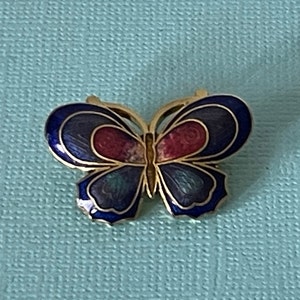 Vintage butterfly brooch, blue butterfly pin, butterflies, butterfly jewelry, pink butterfly brooch, butterfly brooch vintage,