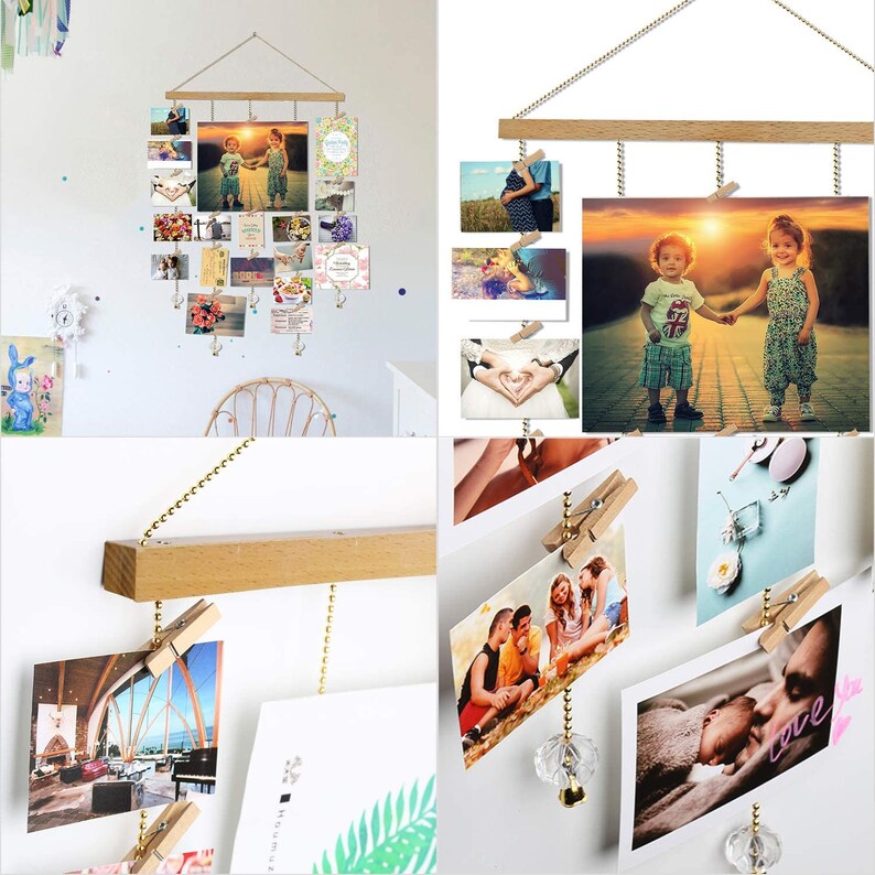 Hanging Photo Display DIY Picture Photo Frame Collage Set Etsy