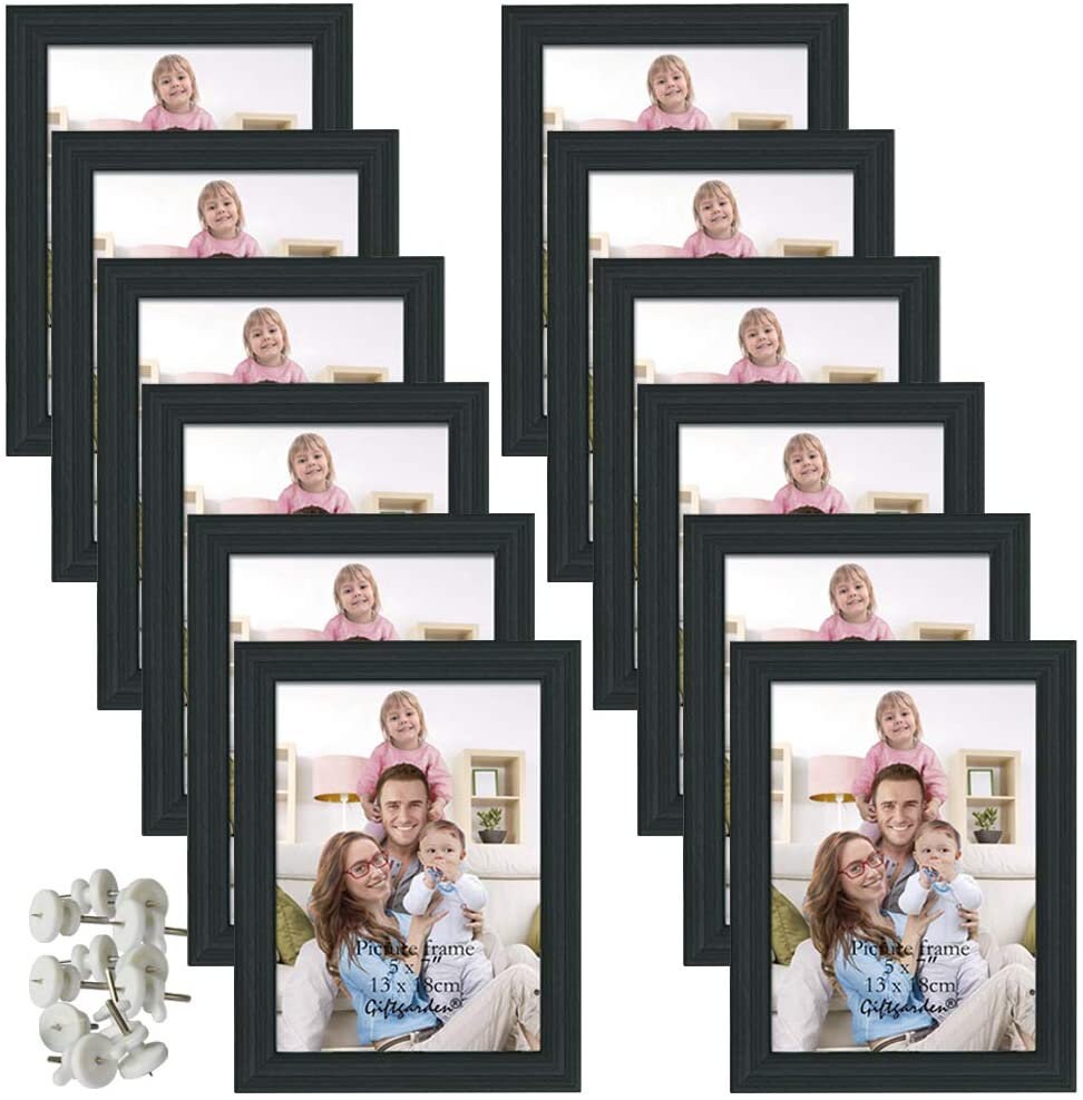 Giftgarden 10-Pack Black Picture Frame Collage, Various Sizes
