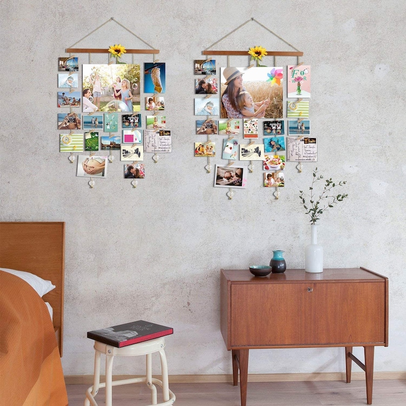 Hanging Photo Display DIY Picture Photo Frame Collage Set Etsy
